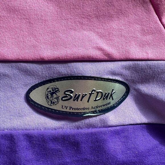 Surf Duk Girls UV Protective  Swim Half Sleeve Rash Guard Size 8 - Picture 5 of 6